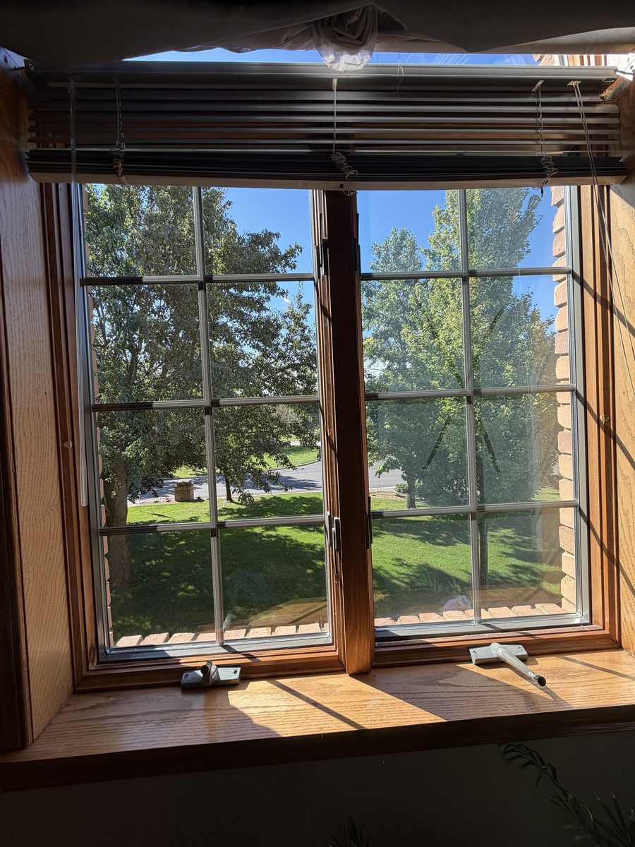 Clean window with a clear outdoor view